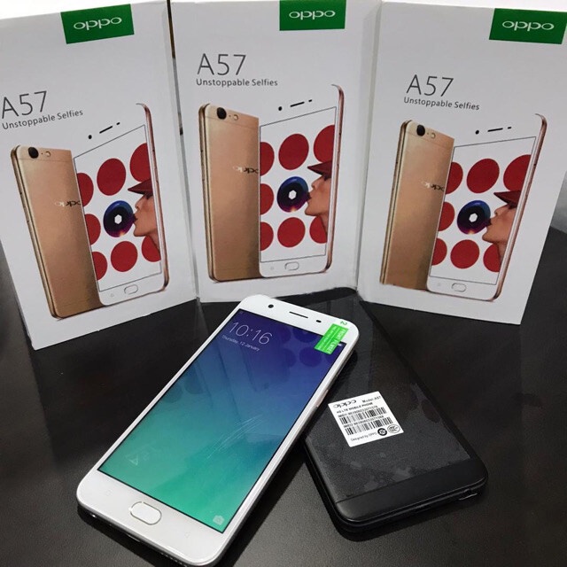 โทรศัพท์มือถือ-ออปโป้-a57-ของเเท้100-ram-3-4gb-rom-32-64gb-การรับประกันร้านค้า-12-เดือน-แถมฟรีอุปกรณ์ครบชุด