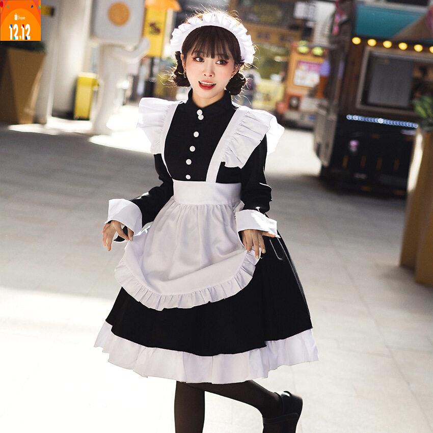 japanese-gothic-lolita-cosplay-costume-princess-dress-girl-maid-เครื่องแต่งกายคอสเพลย์-การ์ตูนอะนิเมะ