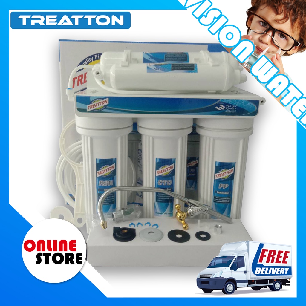 treatton-เครื่องกรองน้ำ-5-ขั้นตอน-ไส้กรองน้ำแร่-2-ขั้นตอน-พร้อมอุปกรณ์ครบชุด-แถมฟรีไส้กรองน้ำ-pp-5-micron-1-fitting