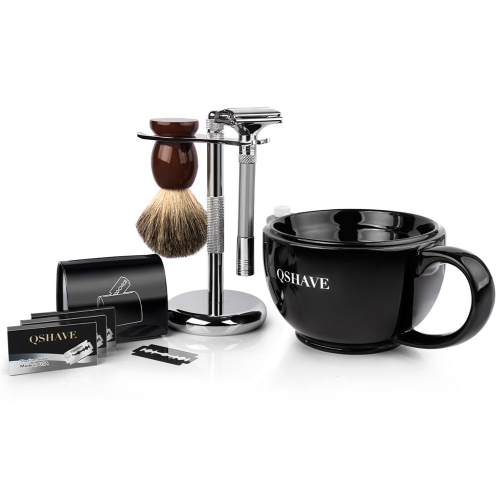 QSHAVE Luxurious Parthenon V2.0 Razor kit Men's Shaving kit Holder