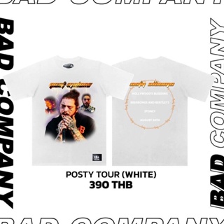 T-shirt  Badcompany tour life: เสื้อทัวร์สกรีนลาย "postmalone" ใหม่