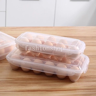 กล่องเก็บไข่ แบบพลาสติก พร้อมฝาปิด รักษาความสดใหม่ สําหรับตู้เย็น จํานวน 10 18 ช่อง