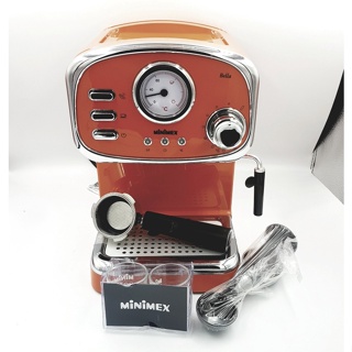 เครื่องชงกาแฟ MiniMex Bella Modern Retro Design สีส้ม รหัส 2327