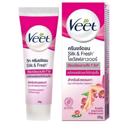 veet-วีท-ครีม-amp-แว็กซ์-ขจัดขน-25-กรัม-3-กลิ่น-แบบ-ให้เลือก-ขจัดขนได้อย่างมีประสิทธิภาพ-ผิวเรียบเนียนในเวลา-3-นาที-กลิ่นหอม