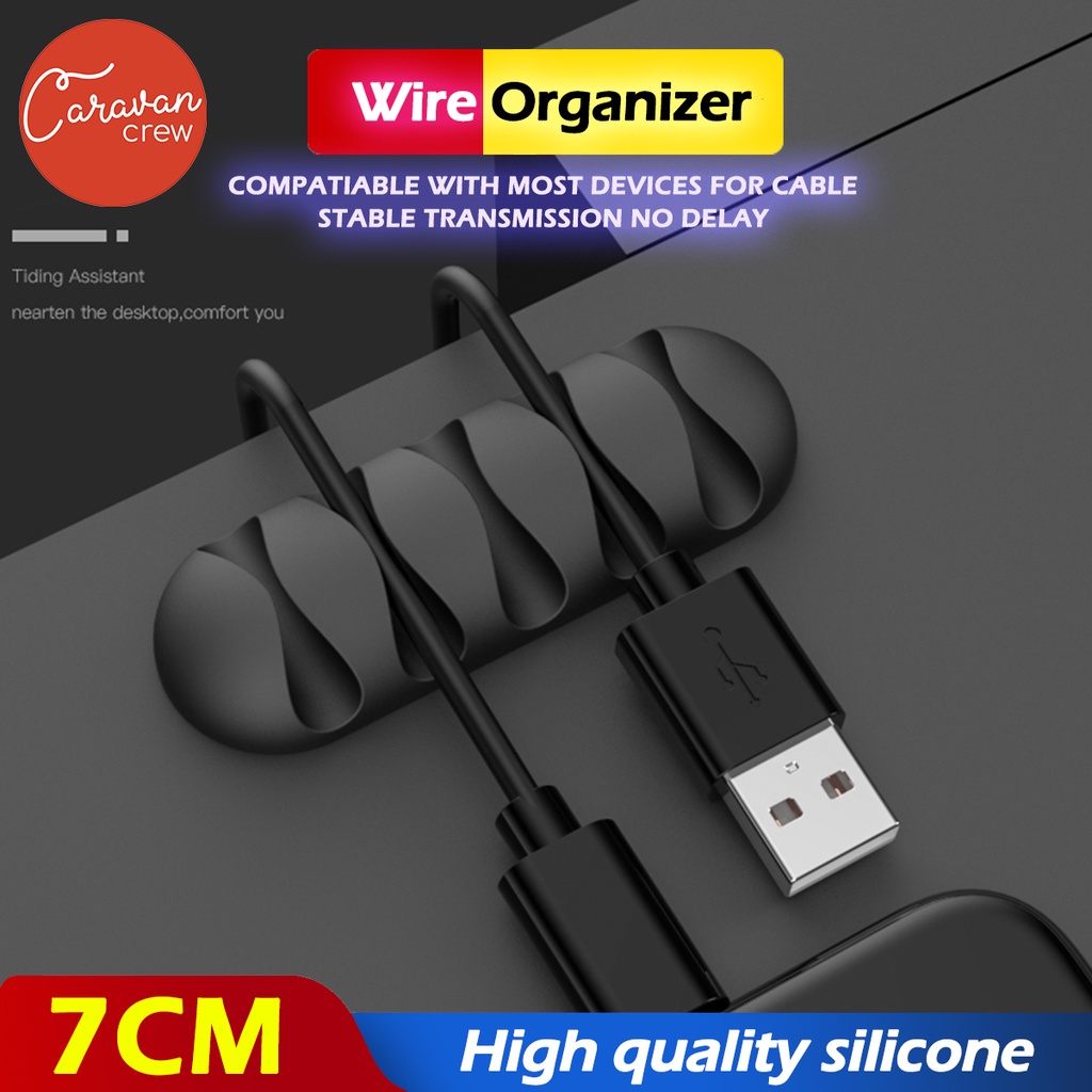 Caravan Crew Cable Organizer การจัดการ Desktop สำหรับโทรศัพท์ USB ทุก ...