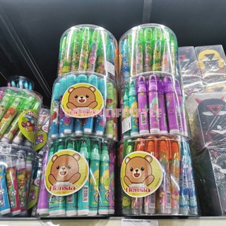 Bensia เบนเซีย ยางลบต่อไส้ ยางลบเปลี่ยนไส้ ยางลบดินสอเลื่อนไส้ ยางลบแฟนซี Rocket Eraser คละลาย ชุด 36 ด้าม (ยกกล่อง)