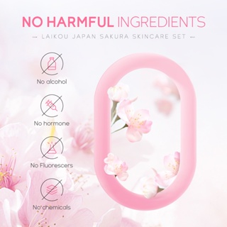 ภาพขนาดย่อของภาพหน้าปกสินค้าLAIKOU Japan Sakura Skin Care Set Brighten Skin Tone Nourishing Moisturizing Skincare 5pcs/Set จากร้าน laikou.thailand บน Shopee ภาพที่ 8
