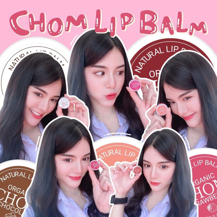 chom-lip-blam-ทาแก้ม-ทาปาก-อมชมพูไม่ดำคล้ำ-กลิ่นหอม-สีสวยติดทนนาน-ขนาด-5-g