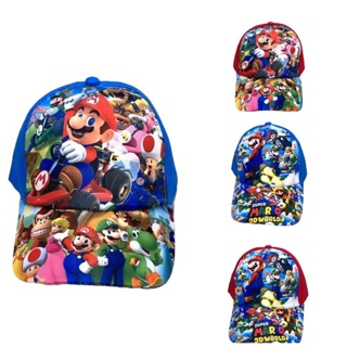 Hot Super Mario Cartoon Pattern Baseball Cap Adjustable Hip Hop Hat Sun Hat Nintendo Kids Adults Unisex Birthday Gifts