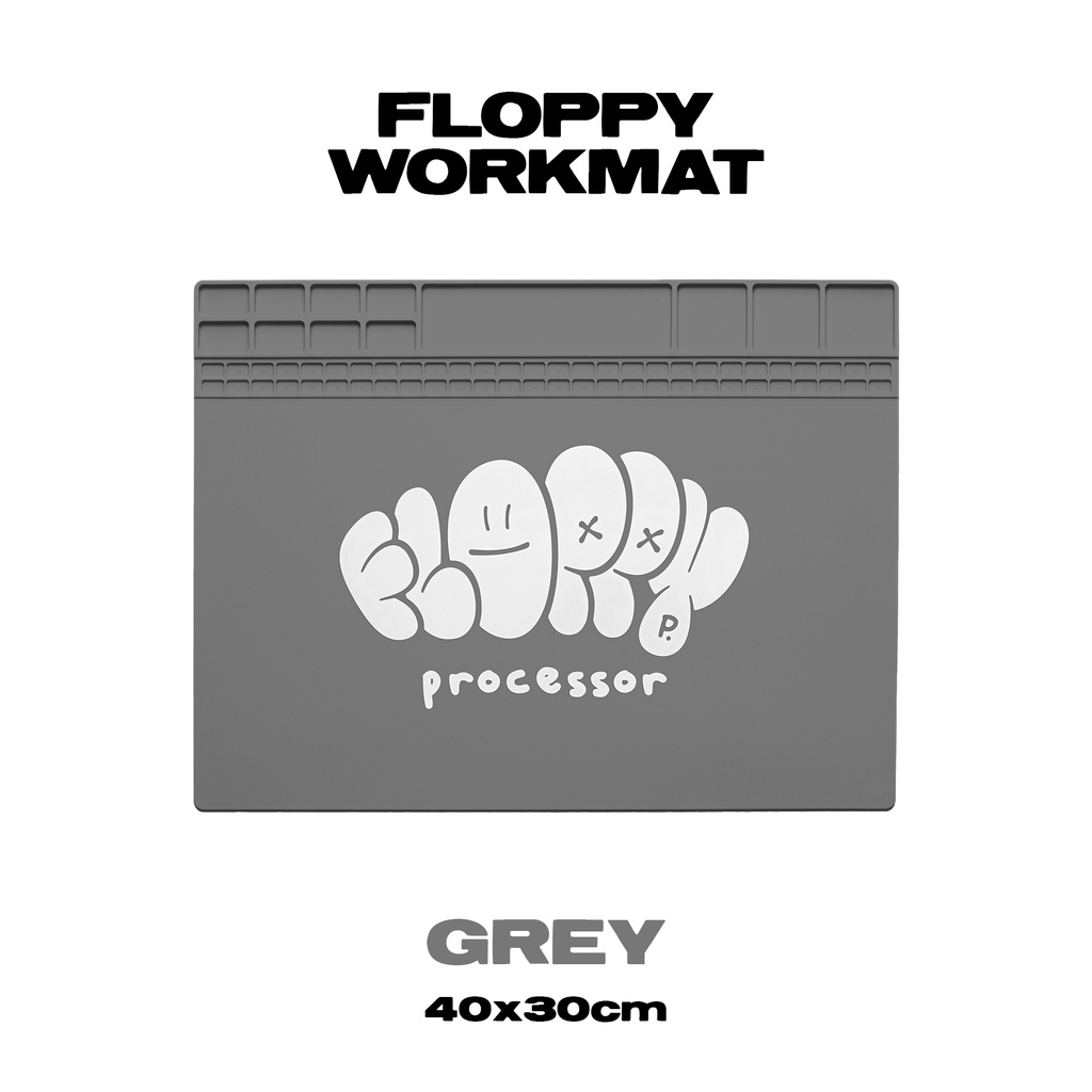 ภาพสินค้าFloppy Workmat แผ่นซิลิโคนยางสำรับประกอบงานคีย์บอร์ด ขนาด 40x30cm จากร้าน floppyprocessor บน Shopee ภาพที่ 3