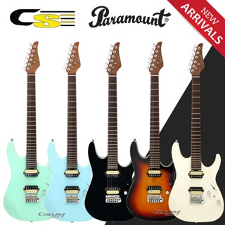 Paramount PE304 กีตาร์ไฟฟ้า ทรง Super Strat 24 เฟรตจัมโบ้ ไม้เบสวู้ด คอไม้เมเปิ้ลเผา ปิ๊กอัพ Alnico HH ตัดคอยล์ได้