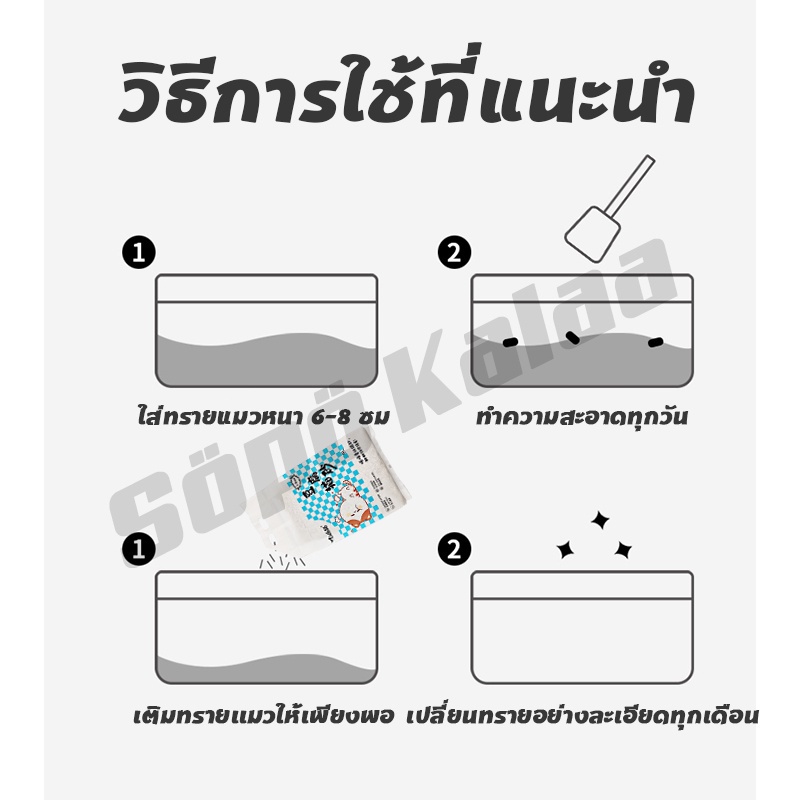 ทรายเต้าหู้ ออร์แกนิค100% ผลิตจากกากถั่วเหลืองธรรมชาติ ทรายแมว Cat Litter ทรายแมวเต้าหู้ (6 ลิตร) รูปที่ 3