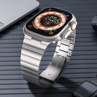 สายนาฬิกาข้อมือสเตนเลส โลหะ สําหรับ Apple Watch Ultra 49 มม. iWatch Series 8 7 6 5 4 3 SE 42 44 มม. 40 มม. 38 41 มม. 45 มม.