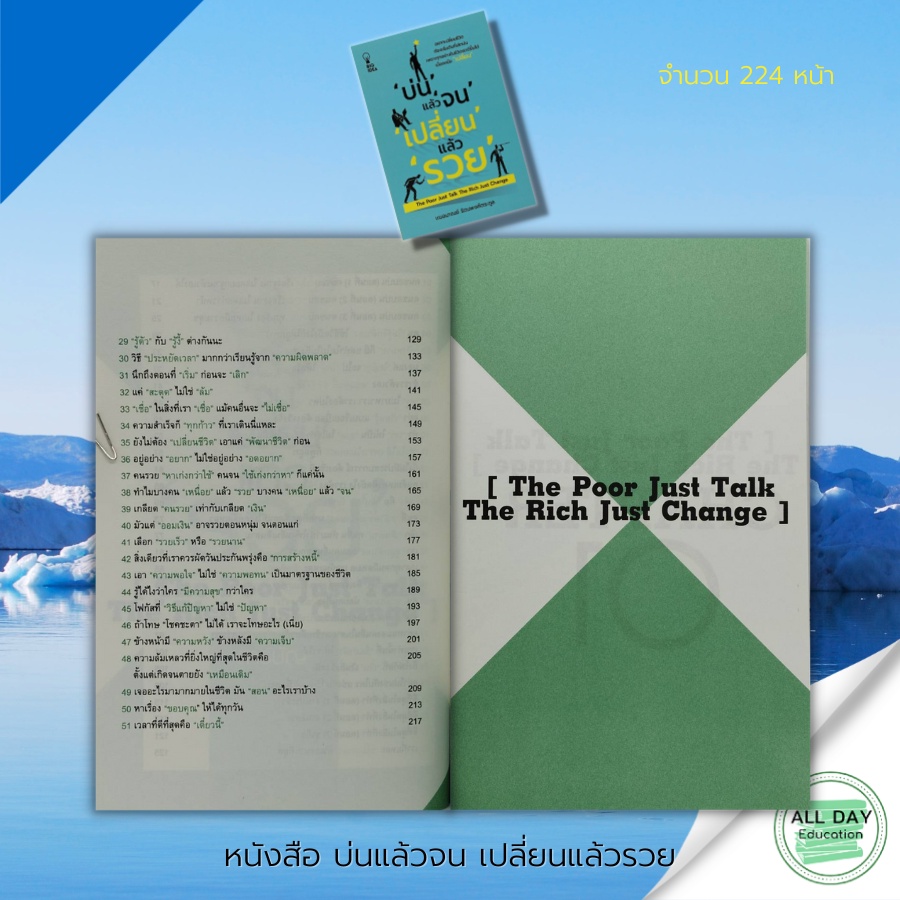 หนังสือ-บ่นแล้วจน-เปลี่ยนแล้วรวย-จิตวิทยา-พัฒนาตนเอง-ทัศนคติ-ปรับบุคลิกภาพ-วิธีครองใจ-เทคนิคการพูด-ความสำเร็จ