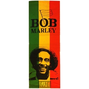 ธงแขวน ลาย Bob Marley ลายใส่หมวก พื้น 3 สี