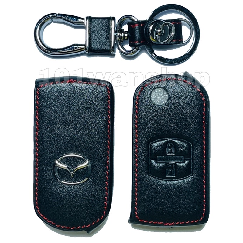 ซองหนังกุญแจmazda-2-ปุ่ม-กุญแจพับ-ซองหนังหุ้มรีโมทกุญแจ-เคสกุญแจรถ-ปลอกกุญแจรถยนต์-มาสด้า