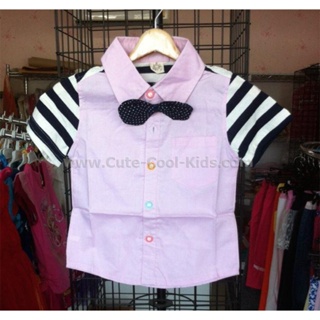 SH-078 เสื้อคอโปโลเด็กสีแดง แฟชั่นเด็กเกาหลี Size-100 (3-4Y)