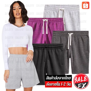 ภาพขนาดย่อของสินค้ากางเกง SweatShorts กางเกงขาสั้น ผ้าสำลี สำหรับ หญิง/ชาย Unisex (S01-2)