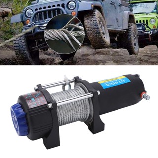 Arionza เครื่องกว้านไฟฟ้า สเตนเลส 4000LB 12V พร้อมรีโมตคอนโทรลไร้สาย สําหรับรถ Atv Utv Off Road Vehicle