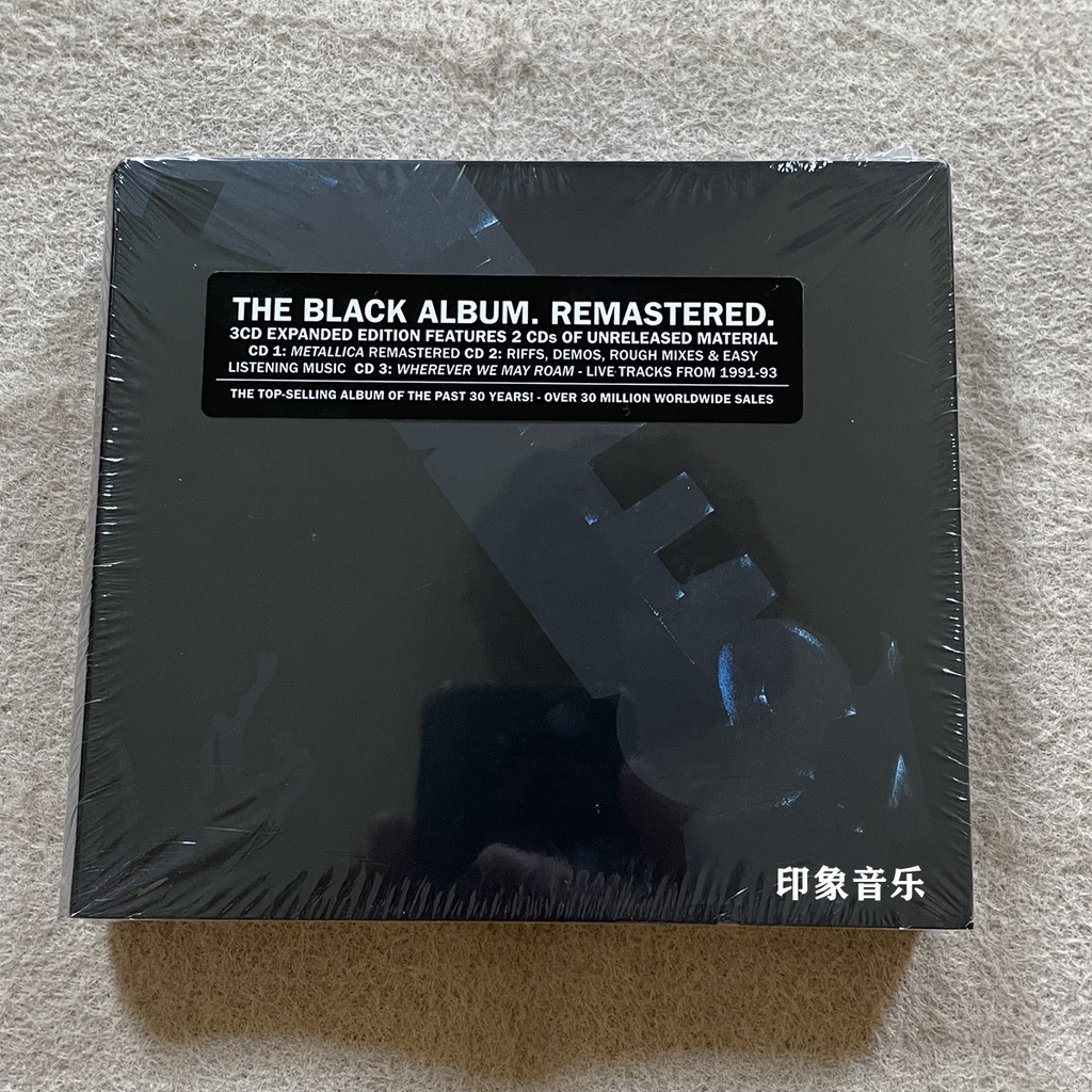ของแท้-อัลบั้ม-metallica-the-black-album-metallica-the-black-album-deluxe-edition-3cd-black-snake-reprint