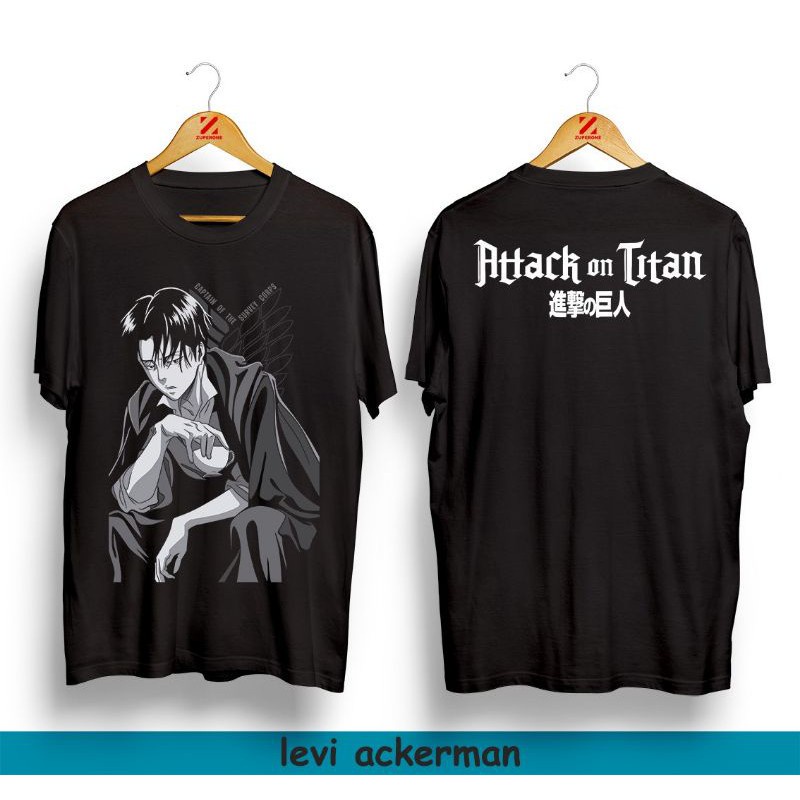 เสื้อยืดชาย-เสื้อยืดสําหรับผู้ชาย-มงคล-โจมตีไททัน-levi-ackerman-อะนิเมะเสื้อยืด-ผู้ชาย-t-shi-8wn