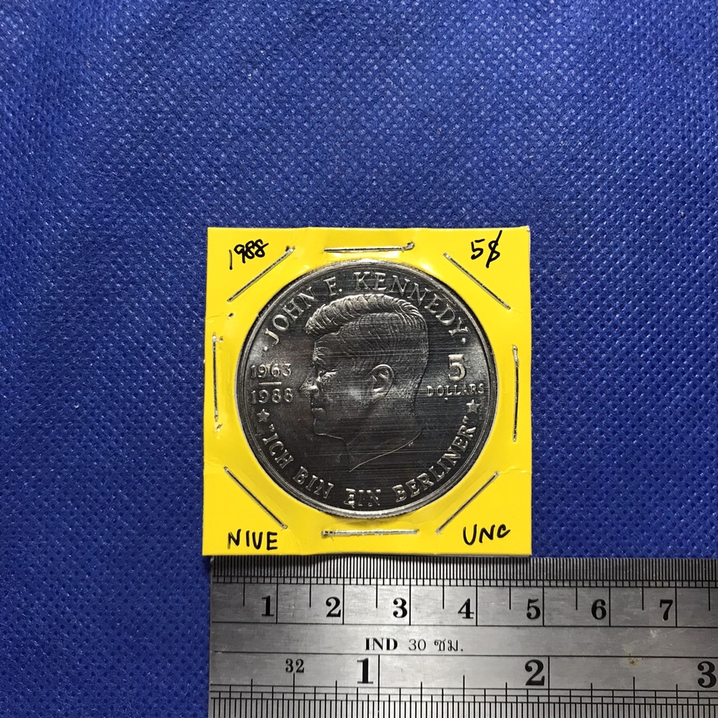 no-57054086-ปี1988-niue-นีอูเอ-5-j-f-kennedy-เหรียญสะสม-เหรียญต่างประเทศ-เหรียญเก่า-หายาก-ราคาถูก