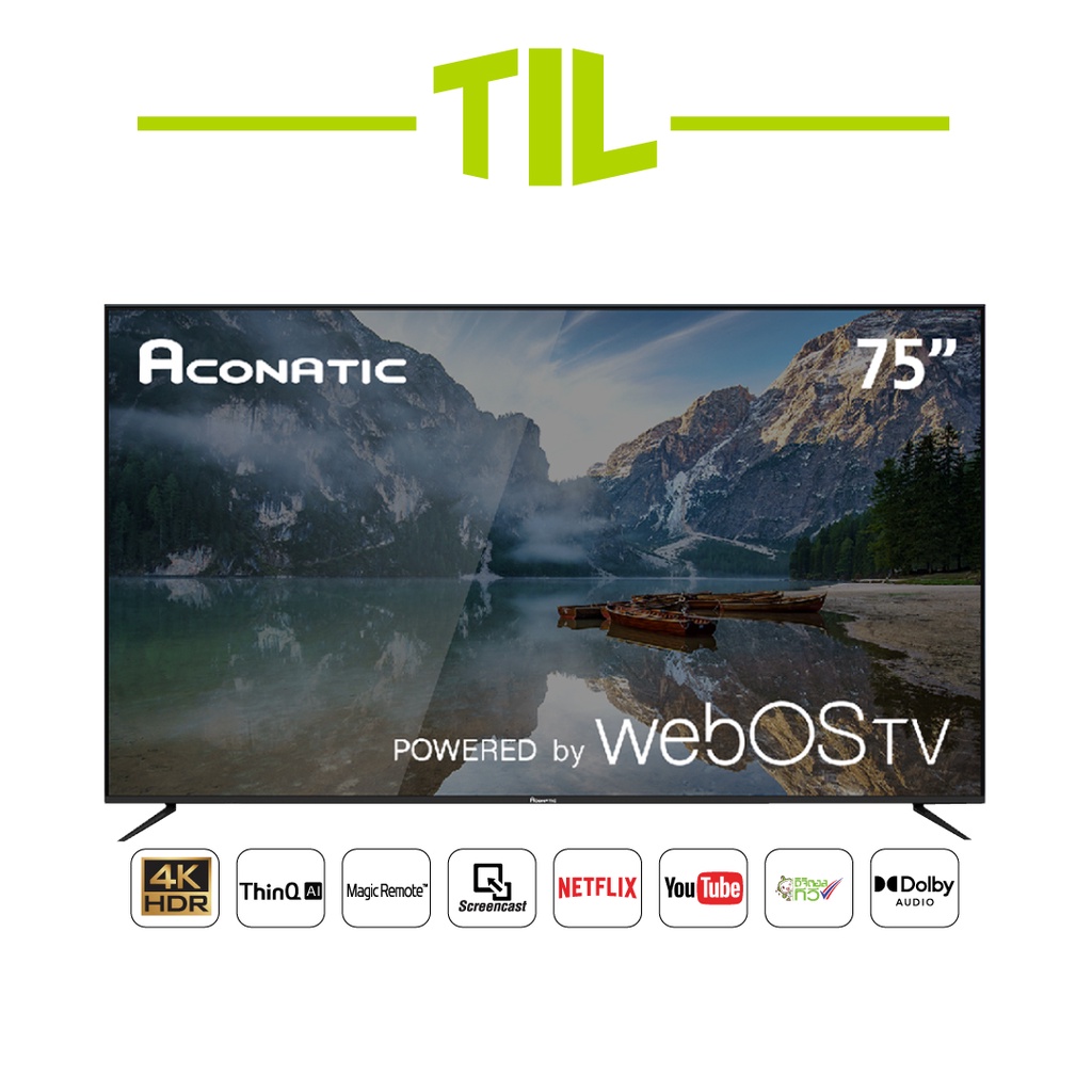 Aconatic LED WebOS TV (Wee 2.0) 4K UHD HDR Smart TV สมาร์ททีวี ขนาด 75 ...