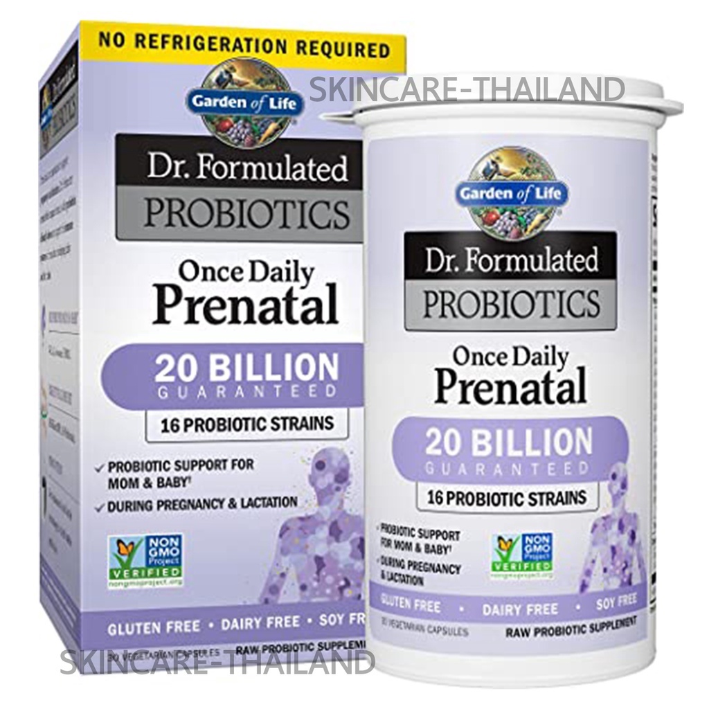 ภาพหน้าปกสินค้าDr.Formulated Probiotics Once Daily Prenatal probiotic โปรไบโอติกส์สำหรับคุณแม่ตั้งครรภ์จนถึงให้นมลูก by Garden of Life