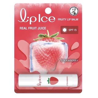 @ลิปไอซ์ ฟรุตตี้ ลิปบาล์ม สตรอเบอร์รี่ 3.5กรัม (Lipice Fruity Lip Balm Strawberry 3.5g.)