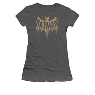 Batman Classic Tv - Vintage Logo Womens T-Shirt เสื้อยืดคอกลม เสื้อยืด