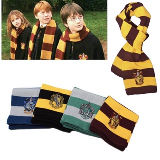 🔥 พร้อมส่ง 🔥 ผ้าพันคอ V2 ( สำหรับเด็ก ) Harry Potter  แฮร์รี่ พอตเตอร์ ผ้าพันคอพ่อมด คอสเพลย์ metal wand 🔥