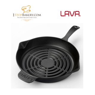 Cast iron Lava LV ECO Y GT 28 RD Grill Pan 28 cm (226991) / กระทะปิ้งย่าง