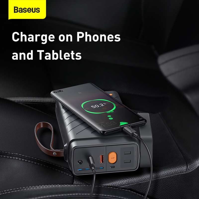 ขายราคาพิเศษ-baseus-พาวเวอร์แบงก์จั้มสตาร์ทเตอร์รถยนต์-16000mah-220v-110v-แบบพกพา