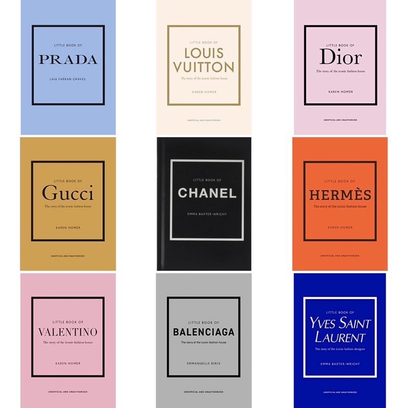 หนังสือ-the-little-book-of-fashion-chanel-gucci-prada-dior-hermes-guides-to-style-design-designer-english-booke