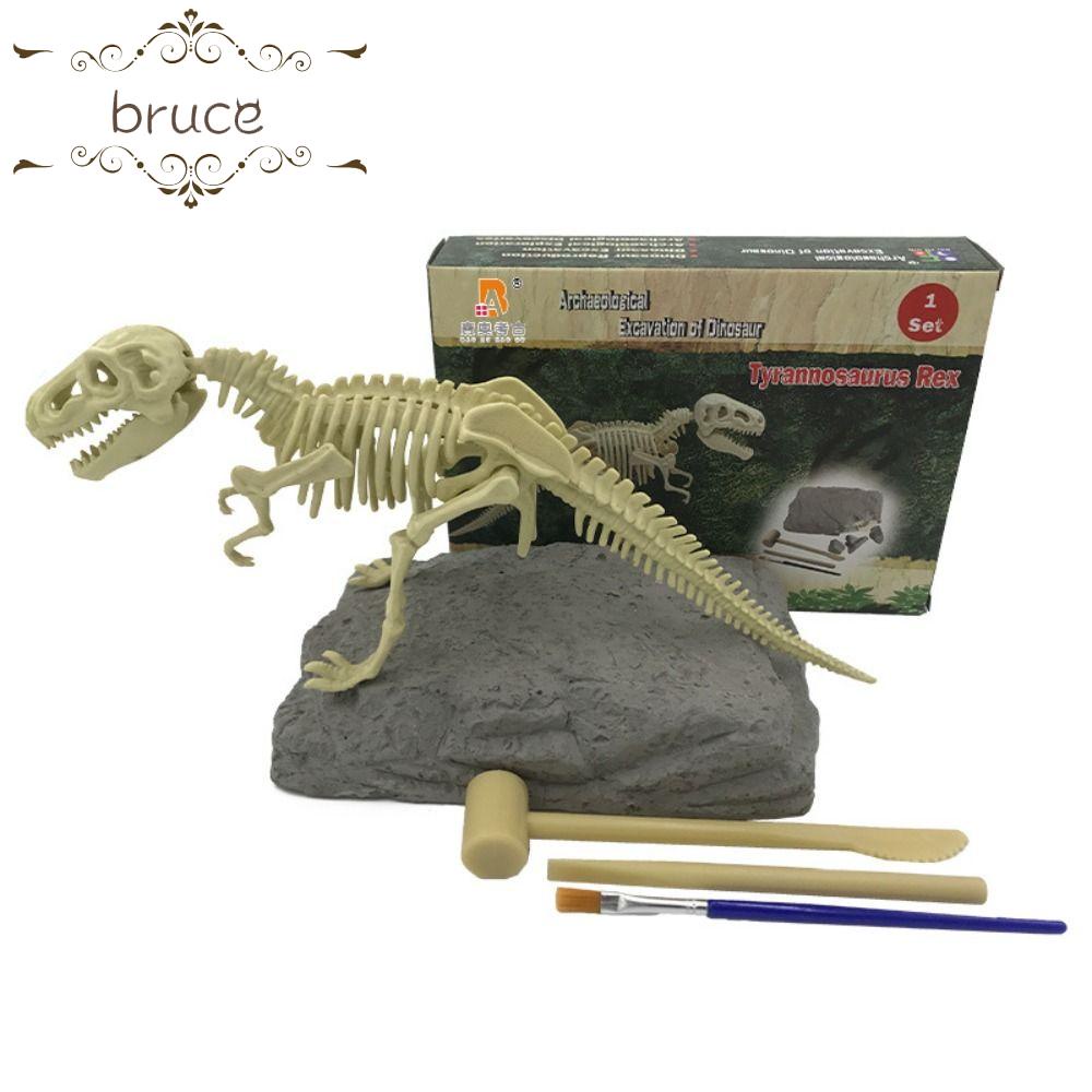 bruce-ชุดโมเดลไดโนเสาร์-โครงกระดูก-3d-ของเล่นสําหรับเด็ก