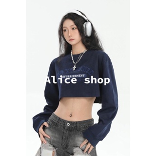 Alice  เสื้อครอป เสื้อสเวตเตอร์ สำหรับสตรี 2022 ใหม่  สวย Unique Beautiful Trendy S011728 36Z230909