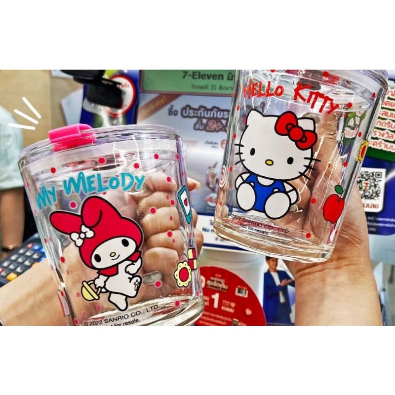 ขนาด-4oo-ml-แก้วน้ำ-sanrio-พรีเมี่ยม-7-11-ลิขสิทธิ์แท้