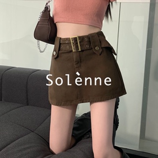 Solenne  กระโปรง กระโปรงผู้หญิง สไตล์เกาหลี สําหรับผู้หญิง 2022 ใหม่  พิเศษ Stylish Comfortable ทันสมัย K031008 36Z230909