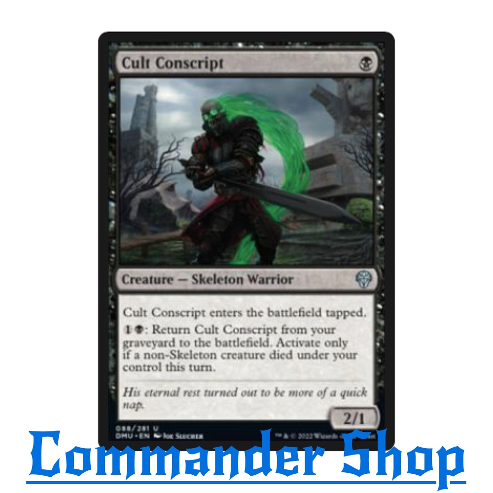 Cult Conscript (Creature - Skeleton Warrior) Black Mv1 Pw2/Tn1 การ์ดเกม ...