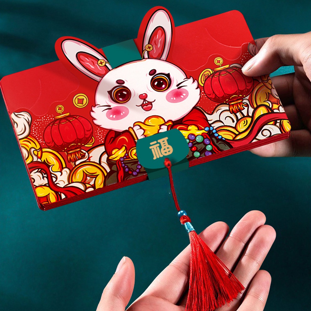 ภาพสินค้า2023折叠红包 ซองอั่งเปา ซองพับเสือแดง ​Tiktokซองแดง ซองแดงแต่งงาน ซองตรุษจีน ซองปีเสือ จากร้าน sweettime.th บน Shopee ภาพที่ 4