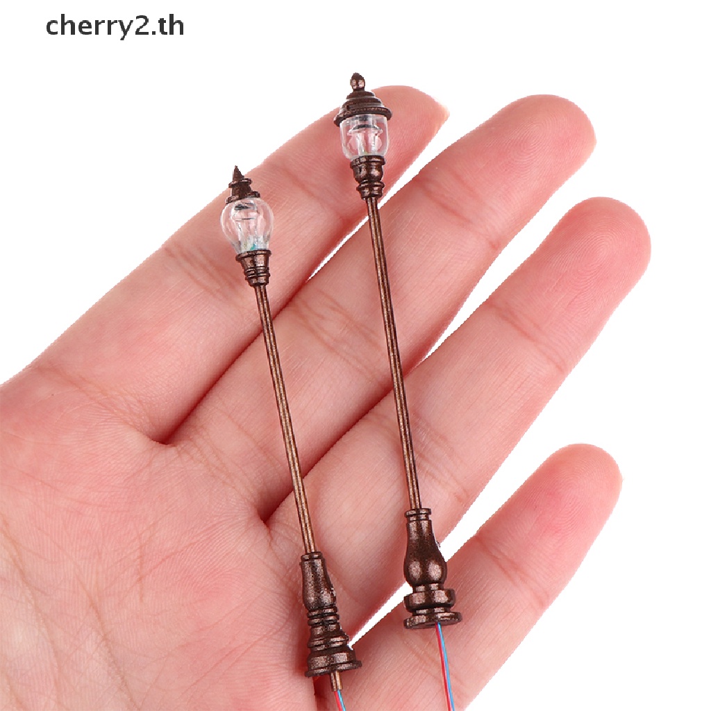 cherry2-โคมไฟถนน-led-3v-สีขาว-ขนาดเล็ก-สเกล-1-87-สําหรับไมโครซีน-th