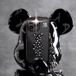 Casetifyเคสโทรศัพท์มือถือกระจก ลายโลโก้ Bearbrick สําหรับ iPhone 14 15 Plus 11 12 13 Pro Max