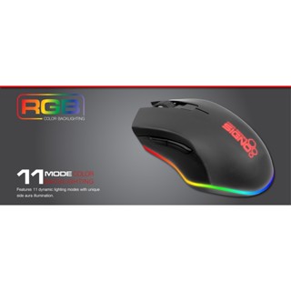 Signo GM-907 Centro Macro Gaming Mouse มาโคร6 ปุ่ม 11โหมดไฟ