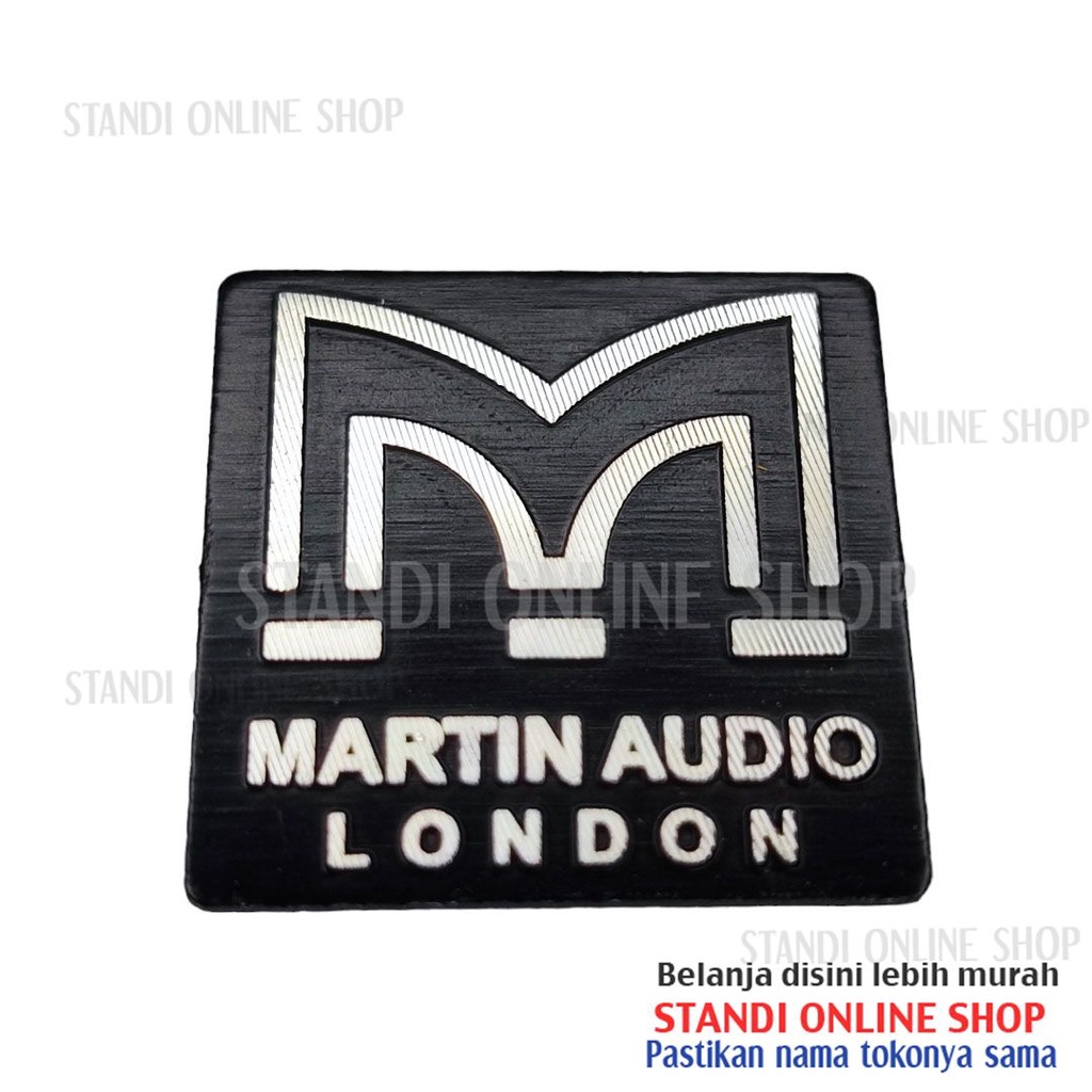 Emblem Aluminium Sticker Decals 3D Logo Martin Audio London Speaker ...