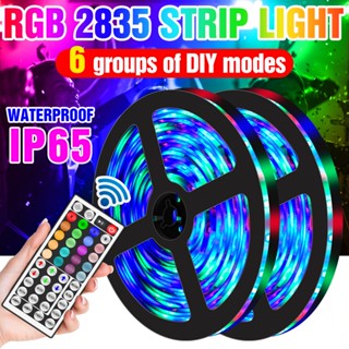 10M RGB Strip ไฟตกแต่งห้องนอน SMD 2835 LED ไฟบาร์ DC12V นีออนไฟกันน้ำสำหรับตกแต่งห้องพักปาร์ตี้