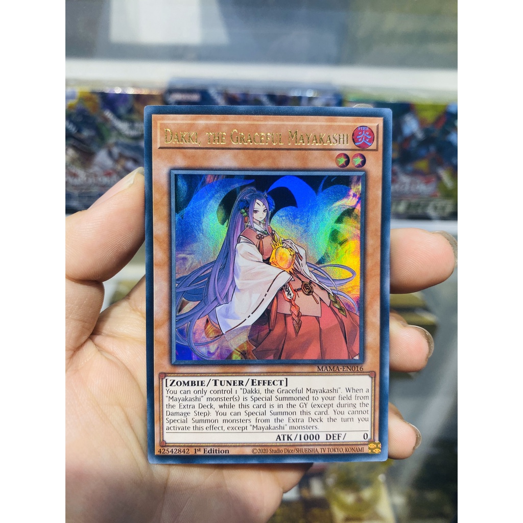Dakki, The Graceful Mayakashi MAMA-EN016 Carta Yugi De R Ultra Rare 1