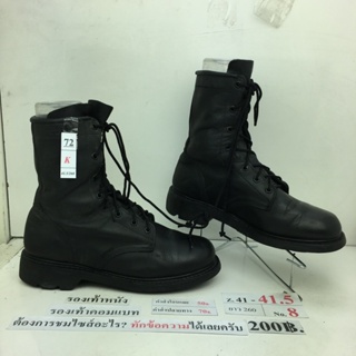 กรุณาทักหาผู้ขายเพื่อเลือกสินค้าก่อนสั่งซื้อ ‼️ รองเท้าคอมแบท รองเท้าทหาร สภาพดี ทรงสวยมือสองของนอกคัดเกรดนำเข้าเกาหลี