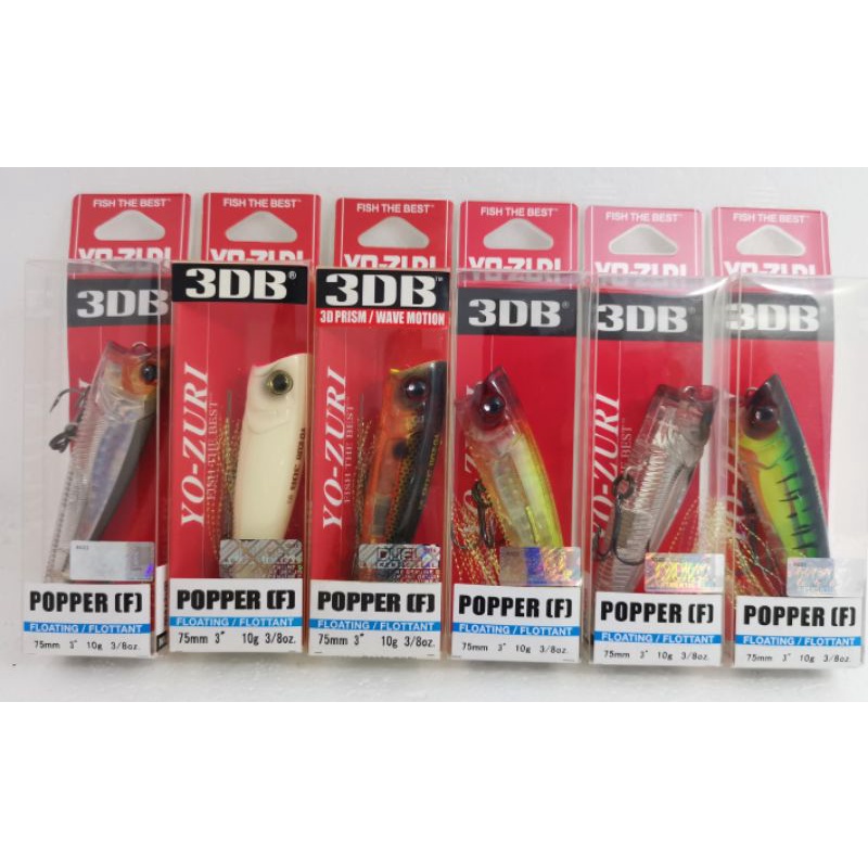 Leurre Pêche Carnassiers Leur Pêche Yo-Zuri Duel 3DB Popper 75mm - Leur