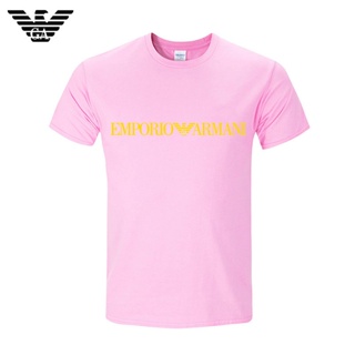 ☌✹❁Original_Emporio Armani T-shirt For Men And Women Pure Cotton Summer Style Fashion Funny Printing T Shirts Unisex Hip