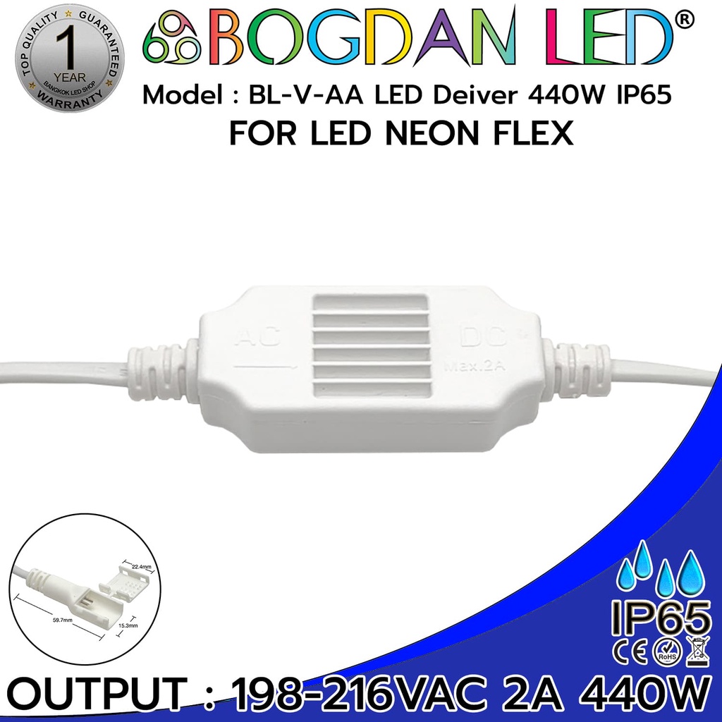 แอลอีดีไดร์เวอร์-bl-v-aa-440w-ip65-กันน้ำ-ยี่ห้อ-bogdanสำหรับ-แอลอีดี-neon-flex